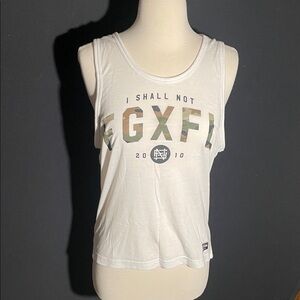 Flag Nor Fail White Camo Graphic Tank Top